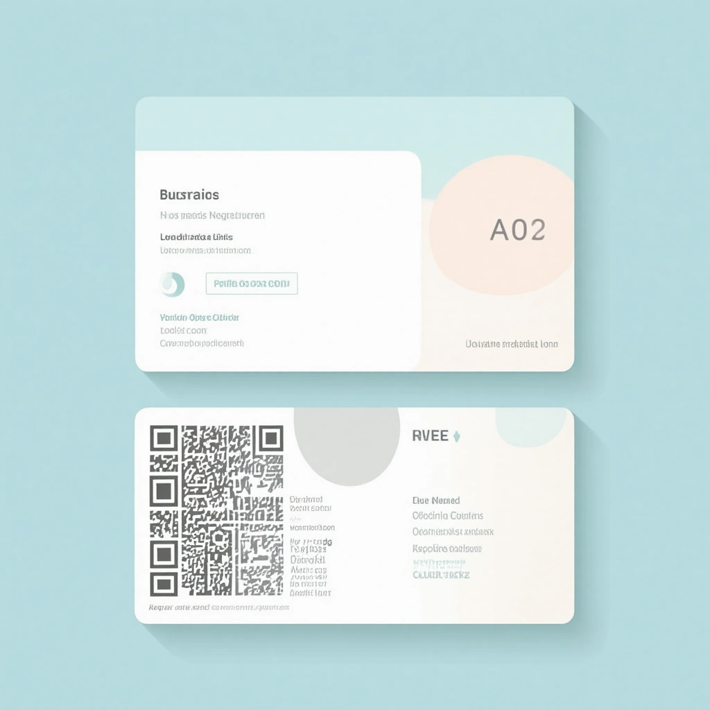 Business card flip side
