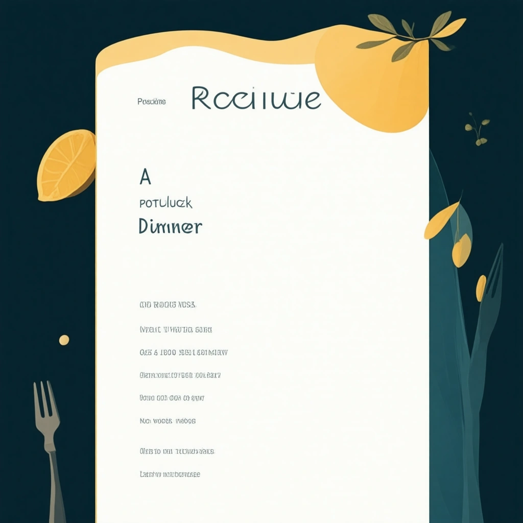 A recipe card with a twist