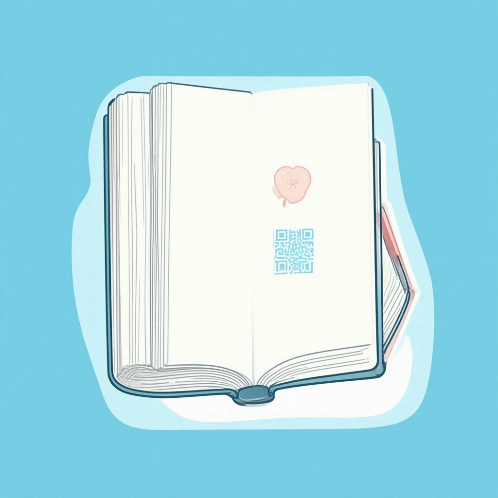 Sticker on the book plate