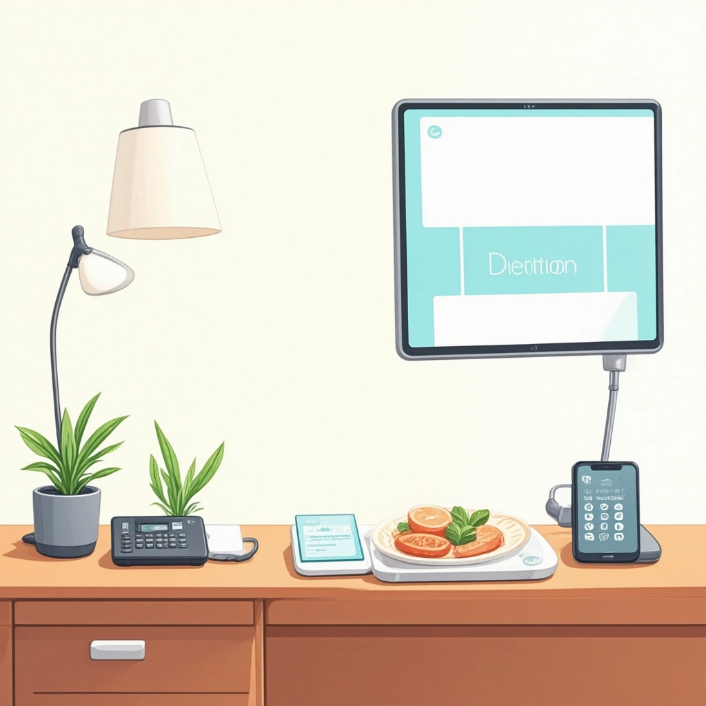 Dietitian contact card with live menu